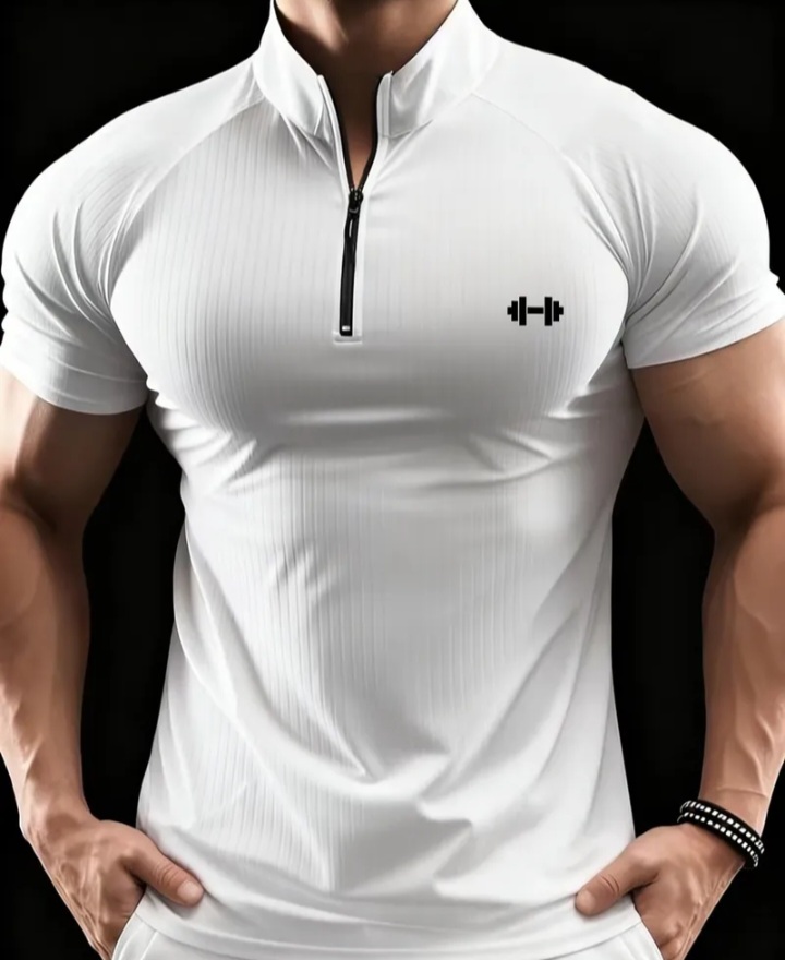 تيشيرت gym قماش اصلي مطاطي للشتاء والصيف