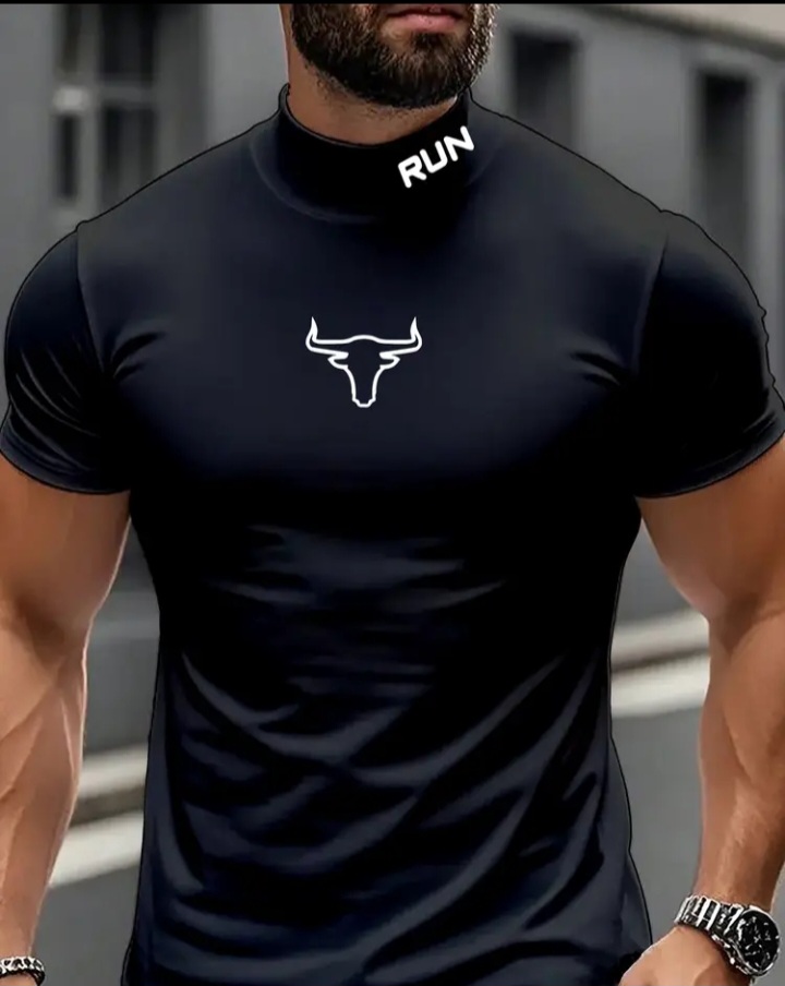 تيشيرت gym قماش اصلي مطاطي للشتاء والصيف